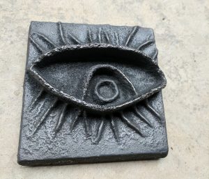 A iron tile created by student