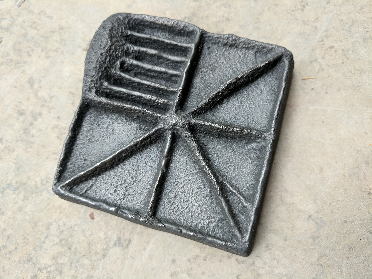 A iron tile created by student