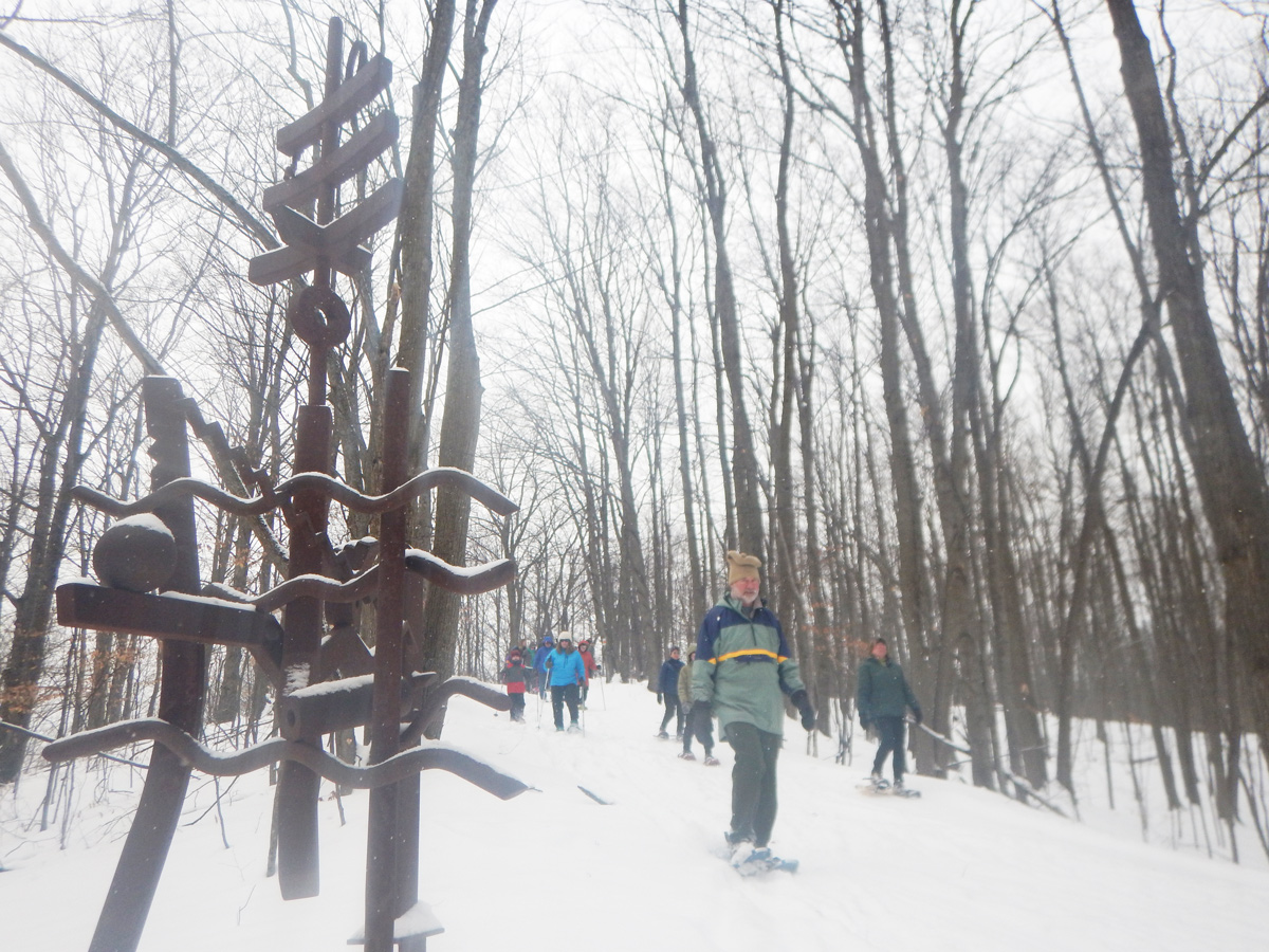 Snowshoeing near Mysterious Traveler