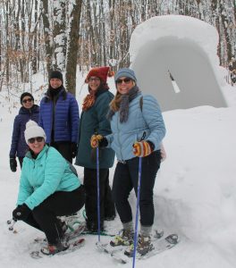 Snowshoe hike at Michigan Legacy Art Park