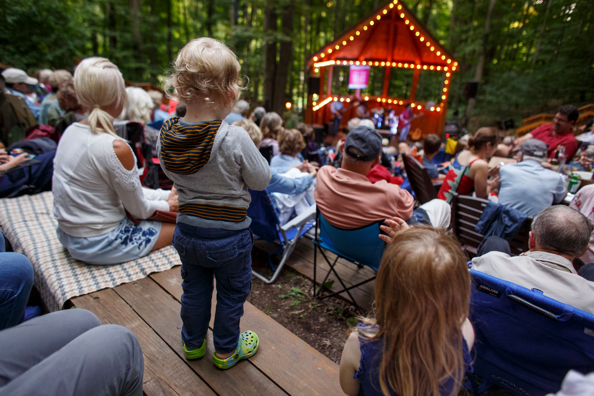 toddler at ragbirds concert 2019