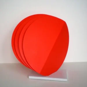 Four Red Round Shapes by Lois Teicher